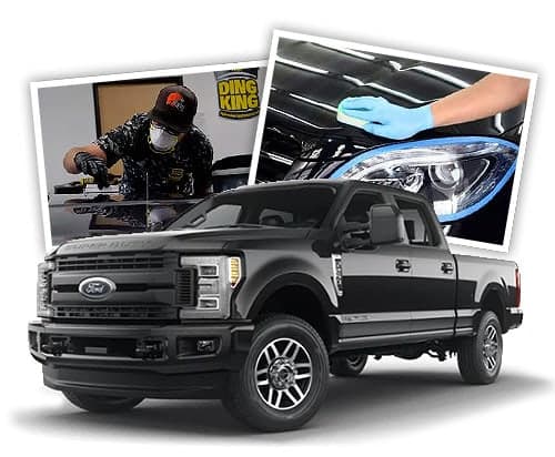 Ceramic coating applied to a vehicle finish as part of a specialty automotive reconditioning service