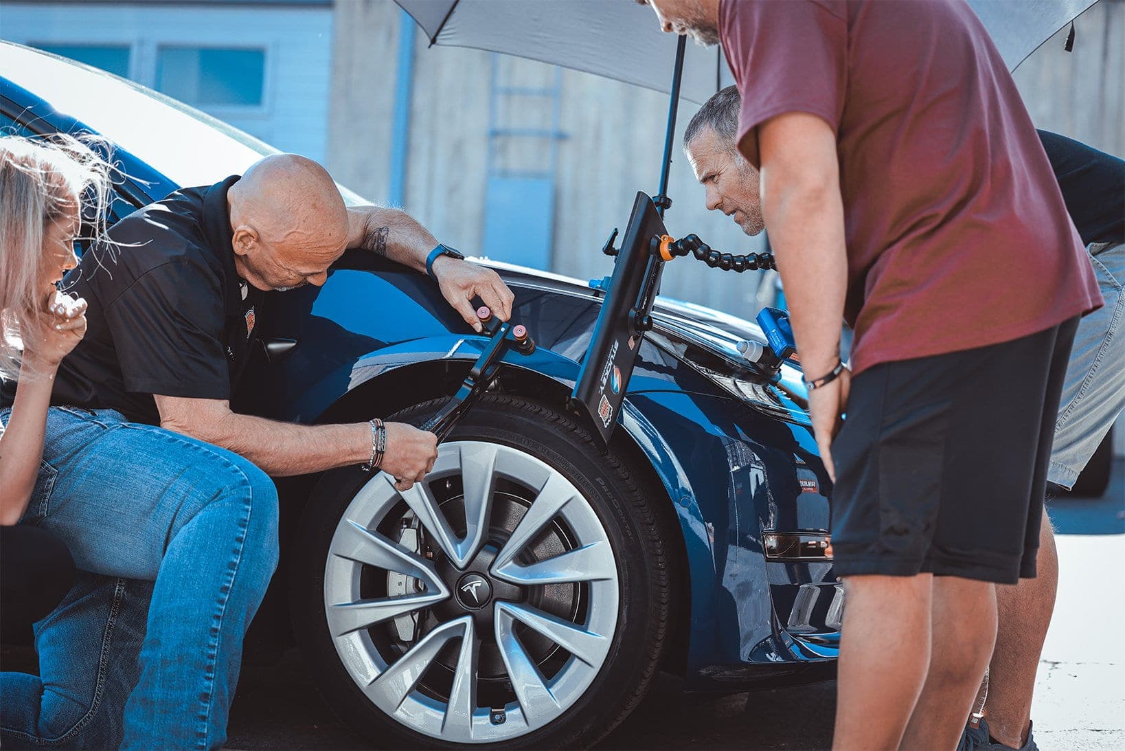 Hands-on automotive reconditioning training in a professional shop environment