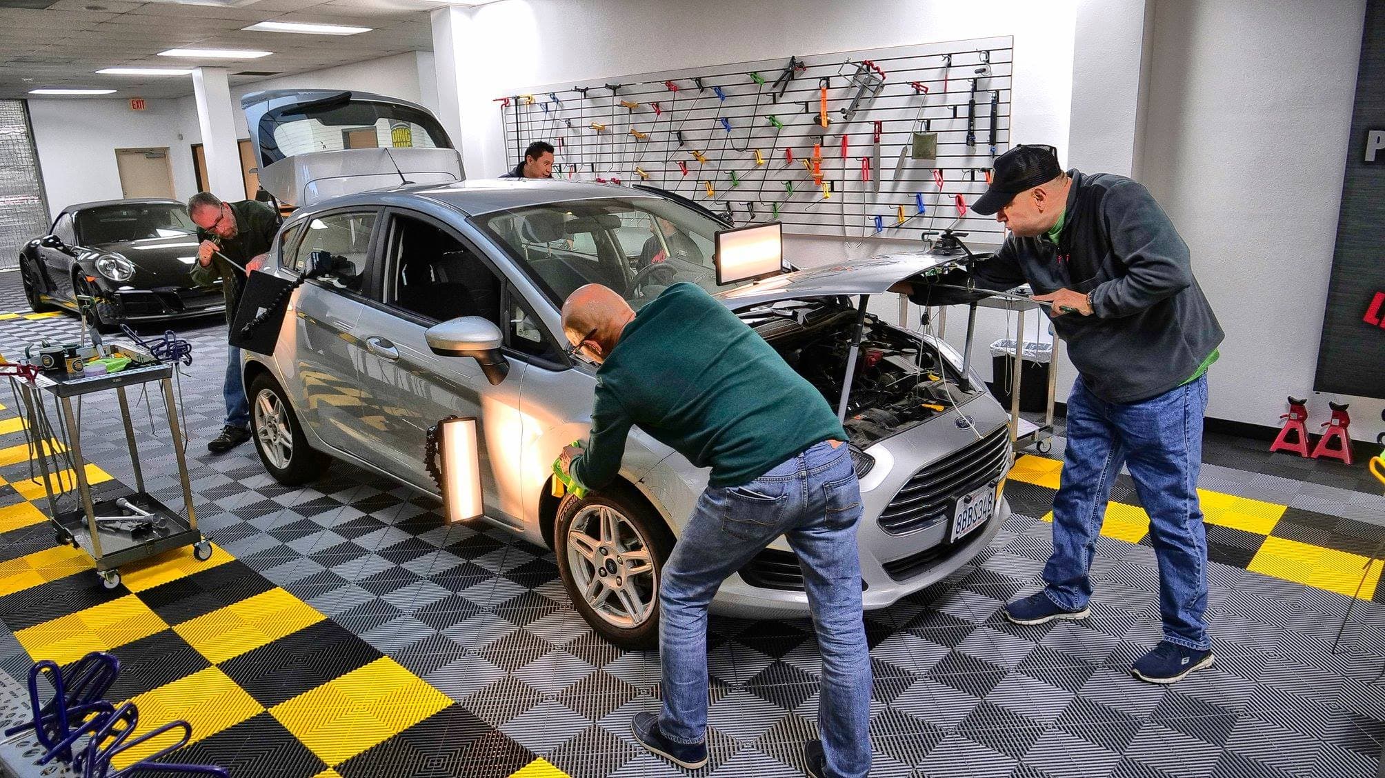 A fully reconditioned vehicle detailed to a professional finish inside an automotive reconditioning business
